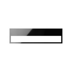 Marco mínimo horizontal de 4 elementos negro brillante simon 100