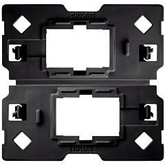 Pieza adaptadora para 2 conectores informáticos rj45 compatible con keystone® y systimax® simon 100