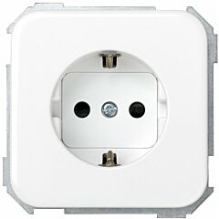 Base de enchufe schuko 16 a 250v~ con dispositivo seguridad y embornamiento a tornillo blanco simon 31