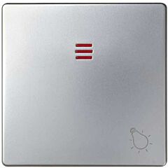 Tecla individual con visor y grabado luz aluminio simon 82