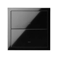 Kit front para 1 elemento con 2 teclas negro brillante simon 100