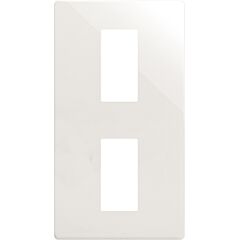 Marco estética mínima vertical para 2 elementos blanco simon 270
