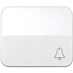 Tecla individual con grabado campana para pulsador blanco simon 75