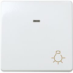 Pulsador con grabado luz 10 a 250v~, luminoso incorporado y sistema de embornamiento rápido blanco simon 27 play