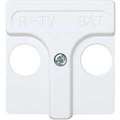 Placa para tomas inductivas de r-tv+sat blanco simon 27 play
