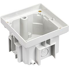 Cubeta para caja de suelo estanca ip66 1 función k45 instalada en suelo de pavimento