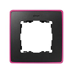 Marco para 1 elemento grafito base rosa fluor simon 82 detail select