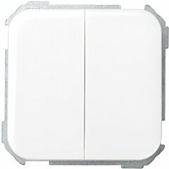 Grupo de 2 conmutadores 10 ax 250v~ con sistema de embornamiento rápido blanco simon 31