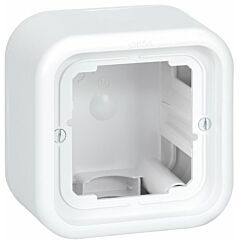 Caja de superficie alta para 1 elemento blanco simon 31