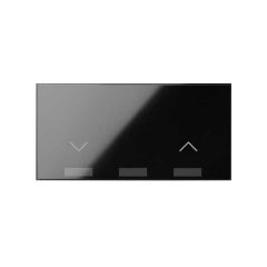 Tecla para interruptor de persianas negro brillante simon 100