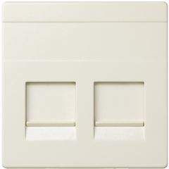 Tapa informatica 2 conectores rj45 univ.