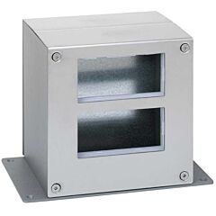 Torreta metálica de 2 alturas y 2 caras para 4 elementos por cara acero inox simon 500 cima