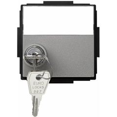 Tapa abatible con llave para artículos modulares de las diferentes series gris esmeril simon 27 scudo