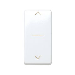Interruptor para persianas 10 a 250v~ de medio elemento con 3 posiciones: subida, bajada y paro blanco simon 27 play