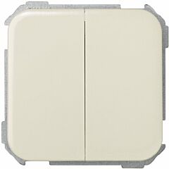 Grupo de 2 conmutadores 10 ax 250v~ con sistema de embornamiento rápido marfil simon 31