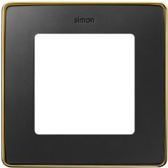 Marco para 1 elemento grafito base oro simon 82 detail select