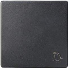 Tecla individual con grabado luz para pulsador grafito simon 82