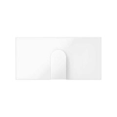 Tapa para salida de cables estrecha blanco brillante simon 100