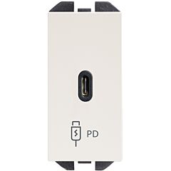 Cargador usb c 20w power delivery blanco mate simon 270