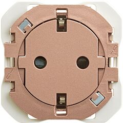 Base de enchufe schuko clean 16a 250 v~ con sistema de embornamiento a tornillo cobre simon 270
