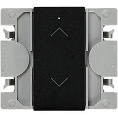 Interruptor de persianas simon io de tecla estrecha 700 va negro mate simon 270