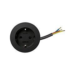 Kit flash 60 formado por base eléctrica schuko terminado en extremo libre negro s400