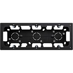 Caja de superficie para 3 elementos negro mate simon 270