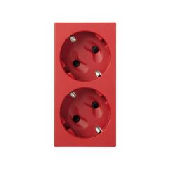 Base doble schuko a tornillo sin ind.ro