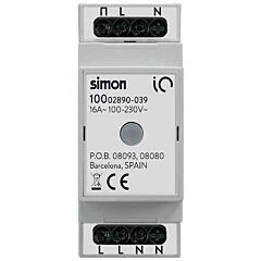 Interruptor bipolar para carril din 16a 100-230 v~ para apagado total iluminación io simon 100