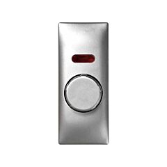 Tapa con botón para regulador electrónico (interruptor/conmutador) de tensión aluminio simon 82 centralizaciones