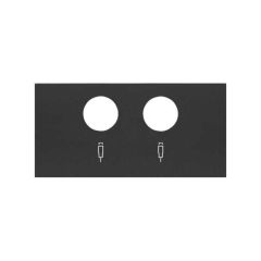 Tapa para tomas inductivas de r-tv+sat negro mate simon 100