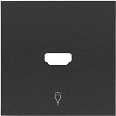 Tapa para conector hdmi negro mate simon 100