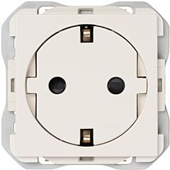 Base de enchufe schuko clean modular 16a 250 v~ con sistema de embornamiento a tornillo blanco mate simon 270