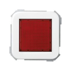 Señalizador luminoso simon 31 con difusor rojo blanco nieve