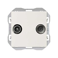 Toma de señal r-tv+sat intermedia blanco simon 270