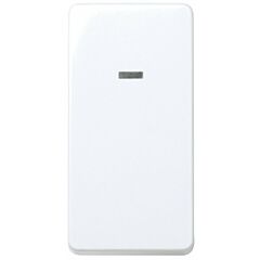 Cruzamiento 10 ax 250v~ de medio elemento con luminoso incorporado y embornamiento rápido blanco simon 27 play