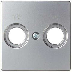Placa para tomas inductivas de r-tv aluminio simon 82
