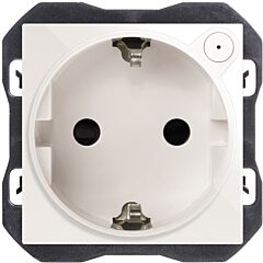 Base de enchufe schuko simon io 16a 230 v~ con sistema de embornamiento a tornillo blanco simon 270