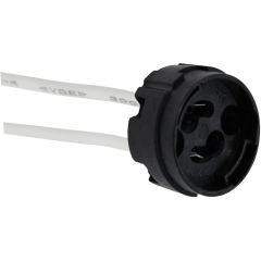 Portalámparas halógeno para lámparas con casquillo gu10. incluye un cable de silicona.