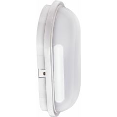 Aplique lucca led, en color blanco, de 18w de potencia, 4000k y un flujo de 1253lm. para una iluminación de bajo consumo en espacios exteriores como j