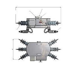 Interruptor seccionador inext-aa 36kv 400a accionamiento manual