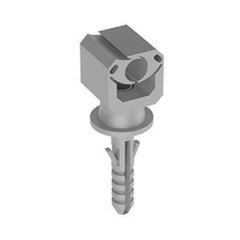 Soporte para conductor con tirafondo nylon d.8mm
