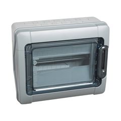 Caja modular estanca plexo³ - ip 65 - ik 09 - 1 fila de 12 módulos