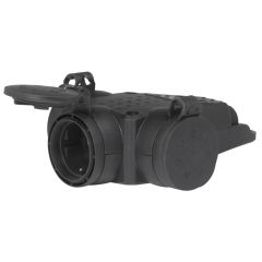 Base múltiple móvil de alta resistencia 3x2p+t 16a. ip44. material caucho. con tapas de protección y manguito para insertar clavijas