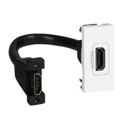 Base audio y vídeo mosaic - hdmi tipo a - preconectorizada - 1mod - blanco