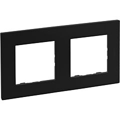Placa embellecedora niloé step de 2 elementos de color negro mate