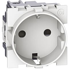 Base 2p+t living now - 16a/250v - conexión por tornillos - blanco - 2 módulos