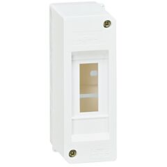 Caja cubrebornas ip30 - a utoextinguible 650 &ordm;c - 2mod - blanco ral 9010