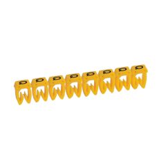 Etiqueta cab 3 para cableado de 1,5 a 2,5mm² - letra mayúscula q