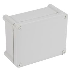 Caja plexo ip55 ik07, rectangular, de 180x140x92mm. sin entradas. color gris